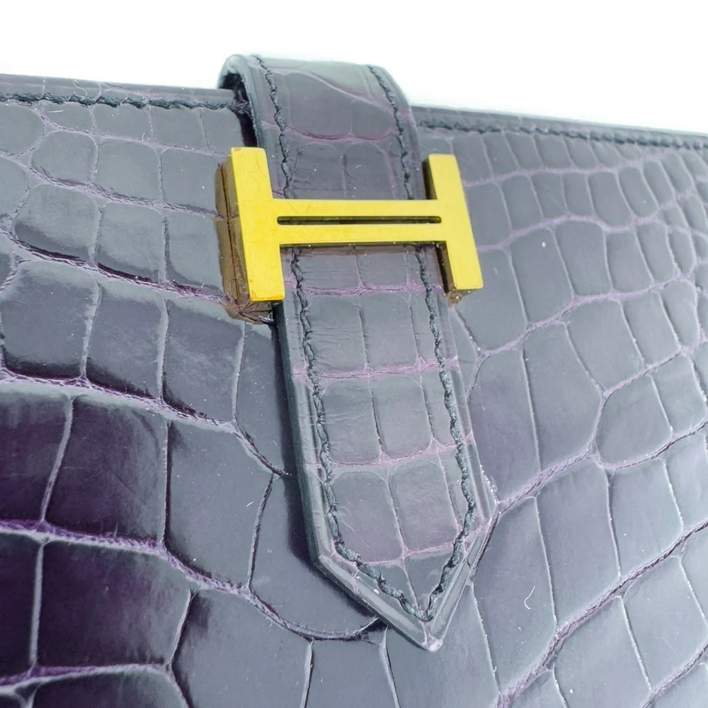 Hermes Croc Bearn Wallet - Picture 8 of 14